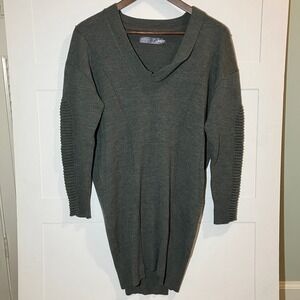 JNBY Womens Medium Gray‎ Wool Pullover Sweater Normcore Minimalist Neutral